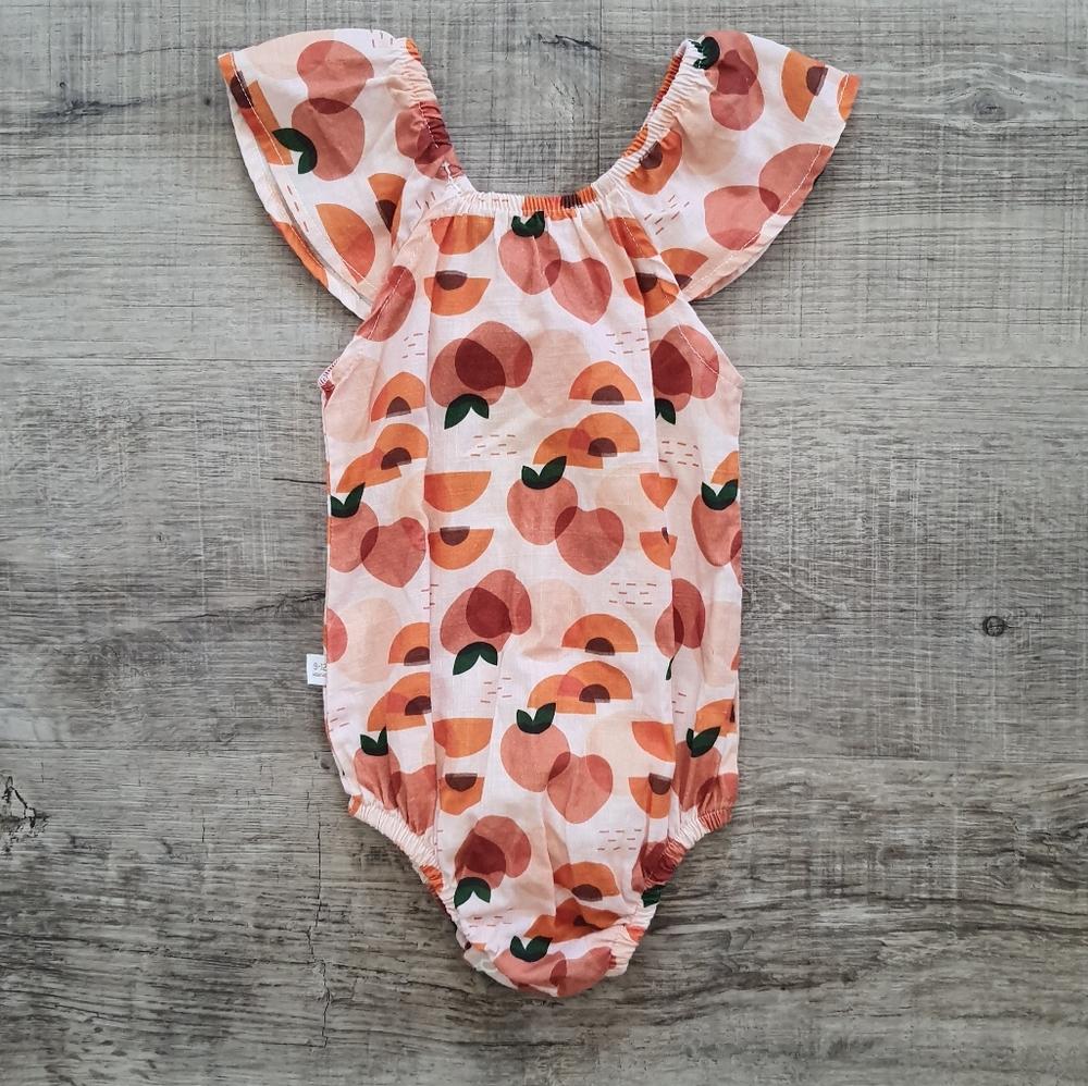 Mai Bella Orange Baby Girl Romper